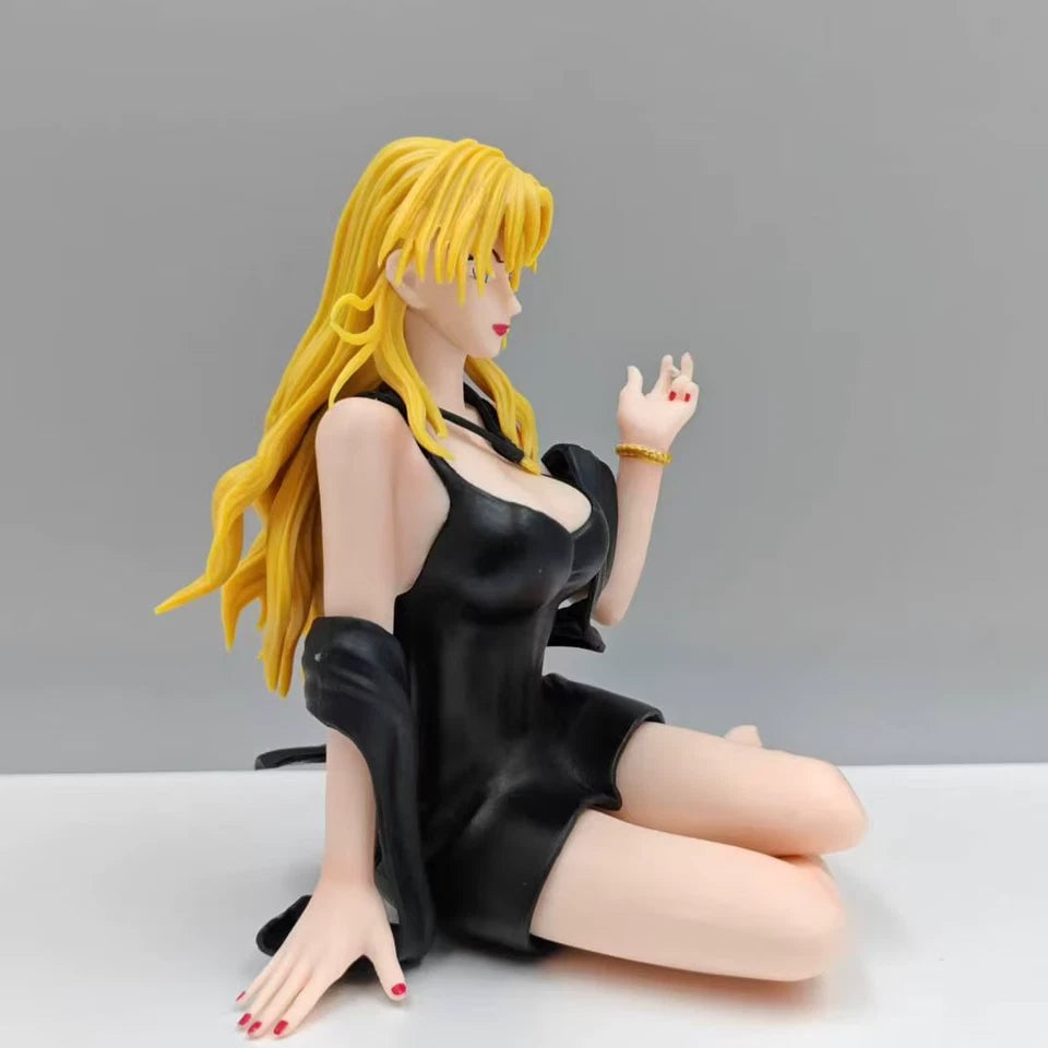 Vermouth Sitting & Smoking Detective Conan Figure Model Statue PVC 5.3" [Boxed]