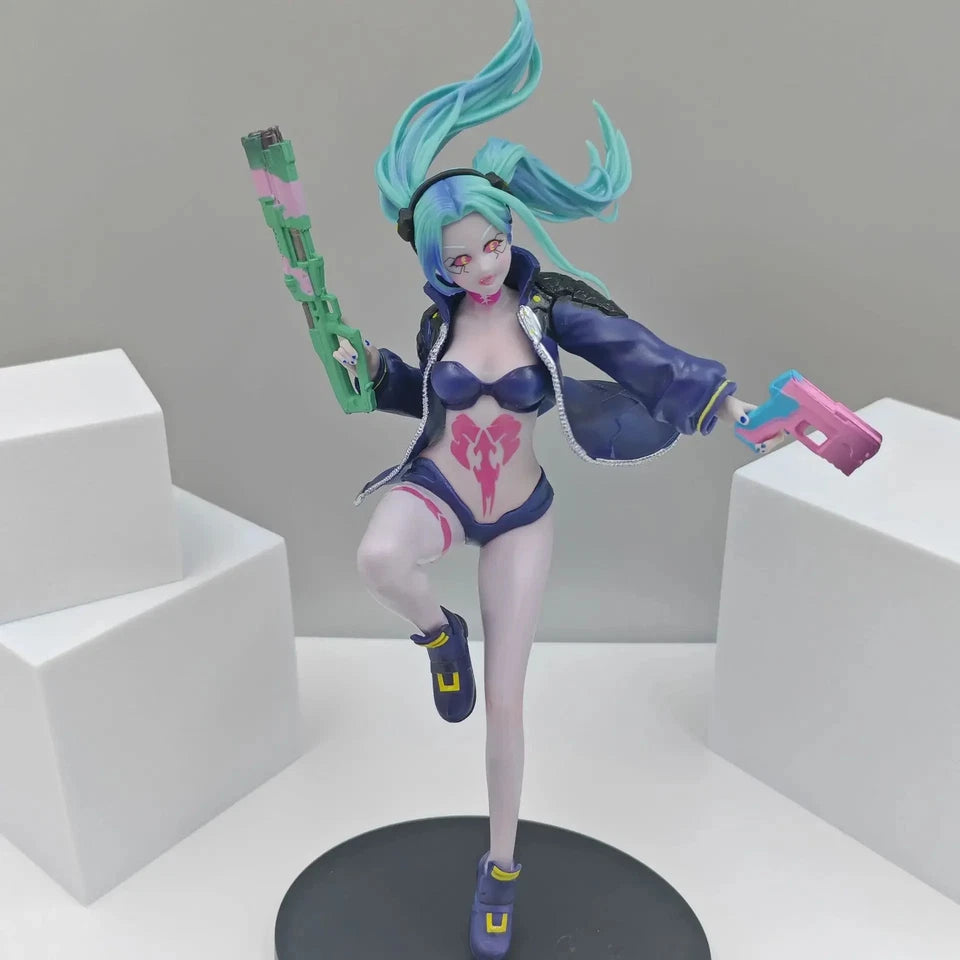 Rebecca The Destroyer Cyberpunk Edgerunners Popular Anime Figure PVC 9" [Boxed]