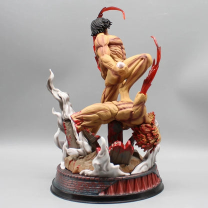 Eren vs Jaw Titan Attack on Titan AOT Best-Selling Anime Figure PVC 11.4" [Boxed]