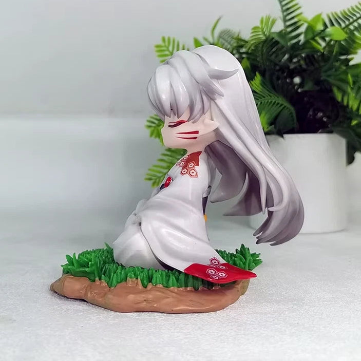Sesshoumaru Meditating Chibi InuYasha Anime Figure Model Statue PVC 5" [No Box]