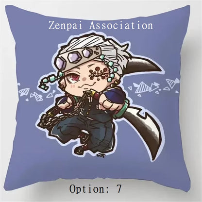 Hashira Corps Demon Slayer Anime Soft Pillow Cushion Cover 2 x 2 ft