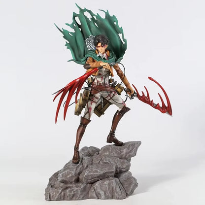 Levi Ackerman Battle Damage Ver. Attack on Titan AoT Anime Figure PVC 13.7" [Boxed]