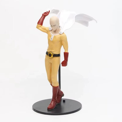 Saitama Bald Cape One Punch Man Anime Collectible Action Figure PVC 7.8" [No Box]