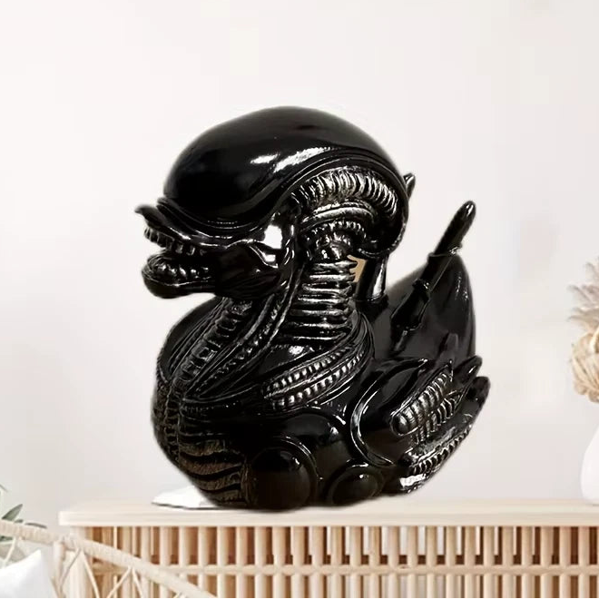 Alien Duck Xenomorph Parody Funny Desktop Statue Figurine Resin 2.7 in [Boxed]