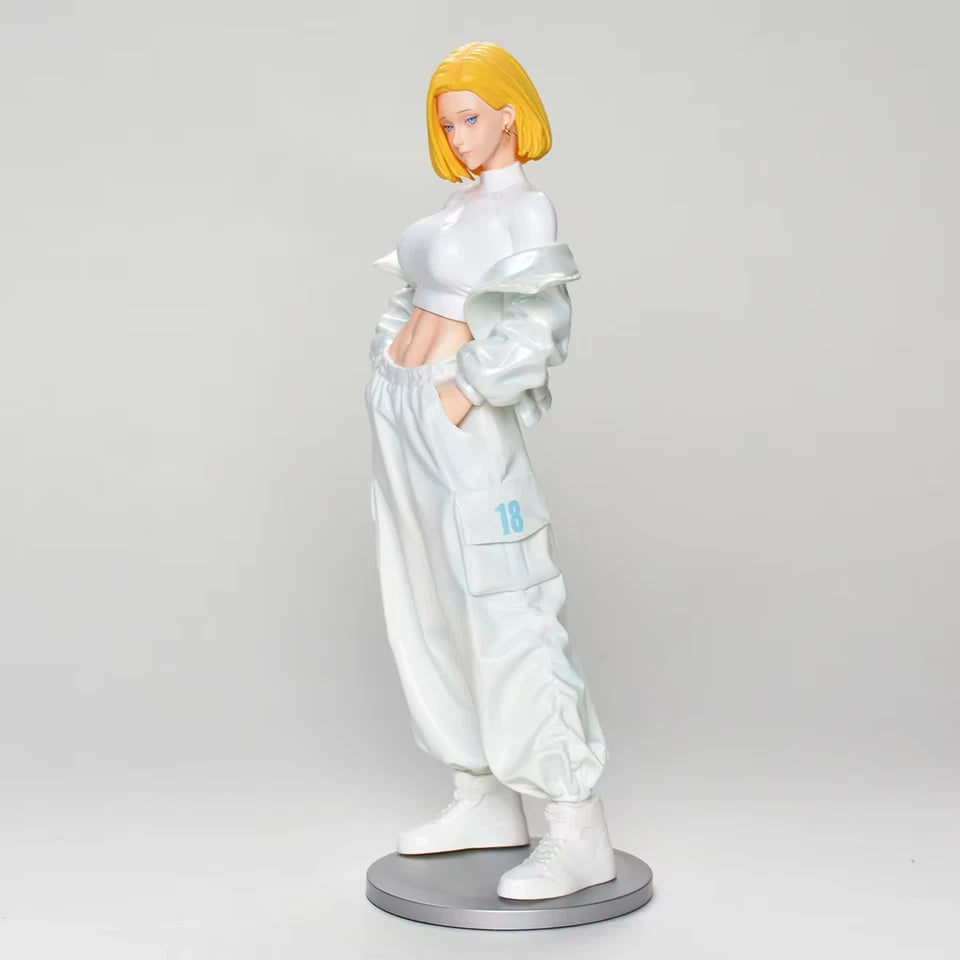 Android 18 Streetwear Style Dragon Ball Z Anime Cute Figure PVC 9" [Boxed]