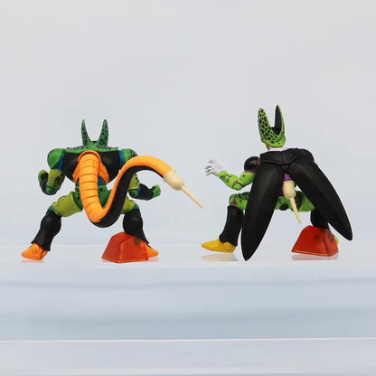 Cell Set of 7 pcs Dragon Ball Z Anime Figure Model Statue PVC 1 - 4" [No Box]
