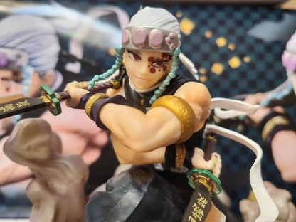 Tengen Uzui Sound Breathing Demon Slayer Collector-Grade Anime Figure PVC 6" [Boxed]