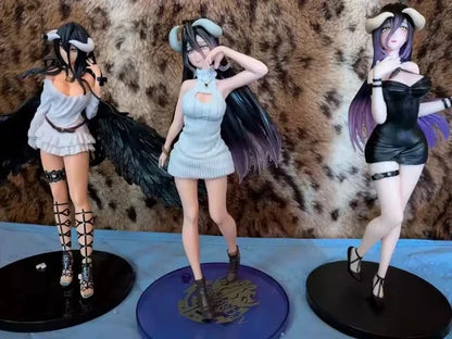 Albedo Knit Dress Succubus OVERLORD Anime Figure Model Statue PVC 8" [Boxed]