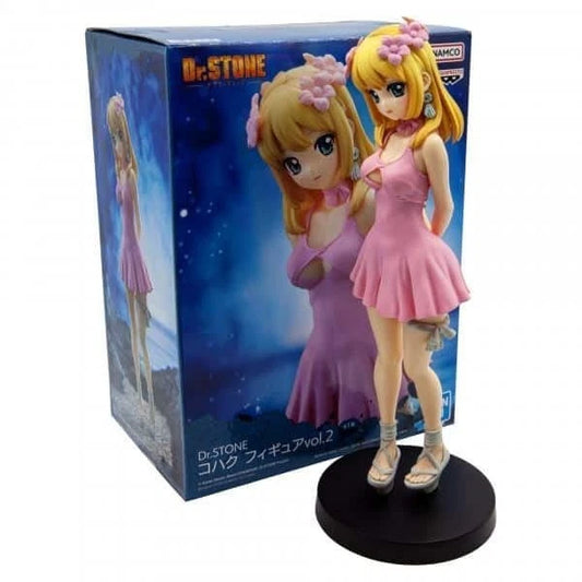 Kohaku Pink Mini Dress Dr. Stone Kawaii Anime Figure Model Statue PVC 7.8" [Original]