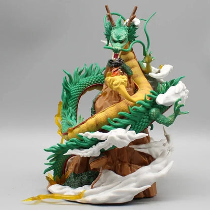 Childhood Goku & Shenron Dragon Ball Anime Figure Model Statue PVC 8.5" [No Box]