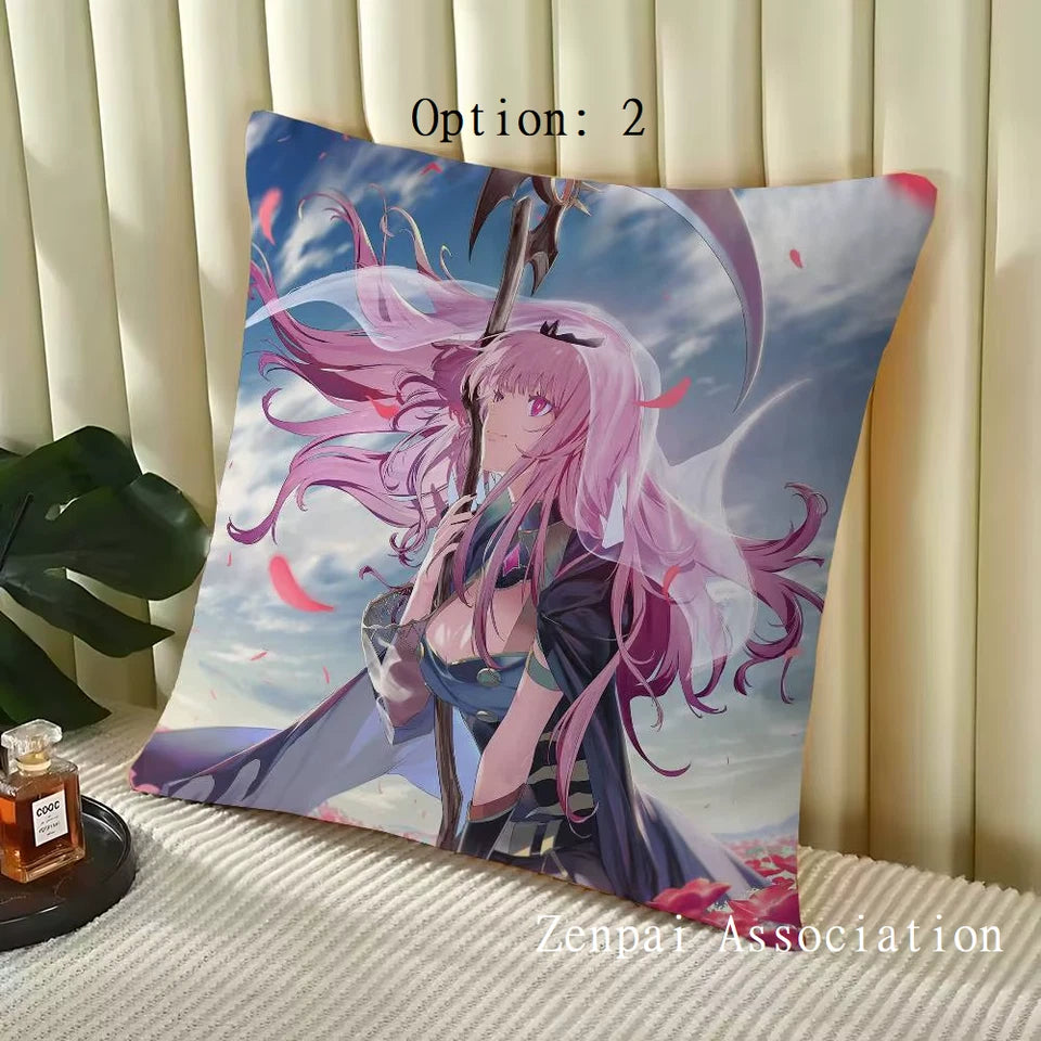 Mori Calliope Vocaloid Hololive Soft Pillow Cushion Cover 2 x 2 ft