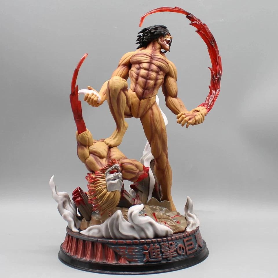 Eren vs Jaw Titan Attack on Titan AOT Best-Selling Anime Figure PVC 11.4" [Boxed]