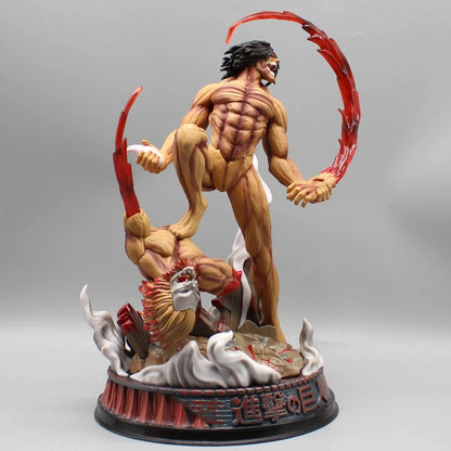 Eren vs Jaw Titan Attack on Titan AOT Best-Selling Anime Figure PVC 11.4" [Boxed]