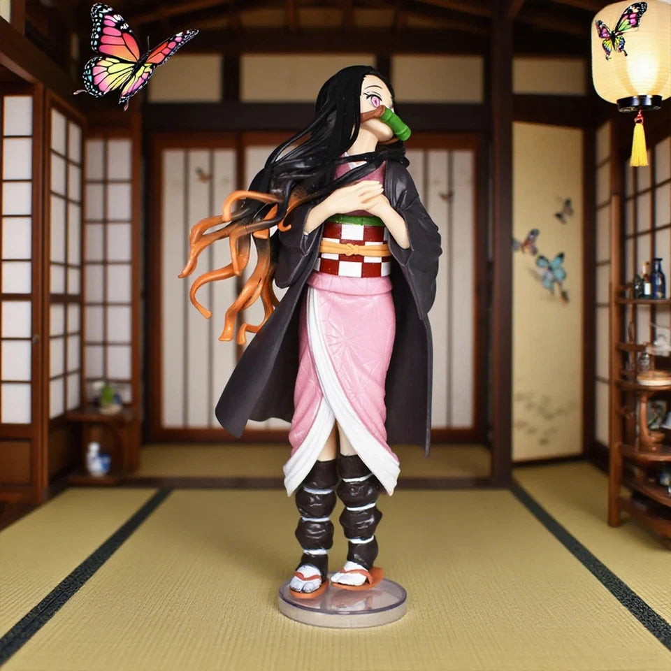 Nezuko Kamado Demon Slayer Anime Collectible Kawaii Figure PVC 6.5" [No Box]