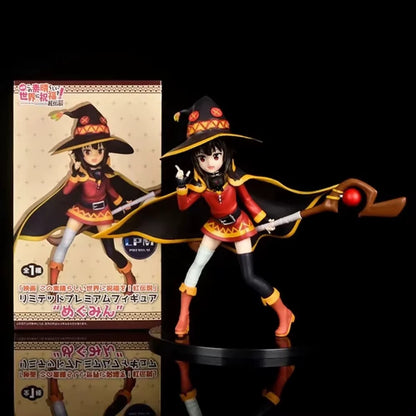 Megumin Wizard Attire KonoSuba Anime Collectible Kawaii Figure PVC 7" [Boxed]