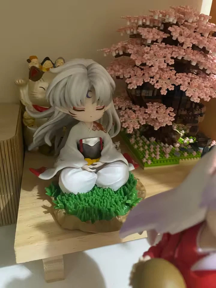 Sesshoumaru Meditating Chibi InuYasha Anime Figure Model Statue PVC 5" [No Box]
