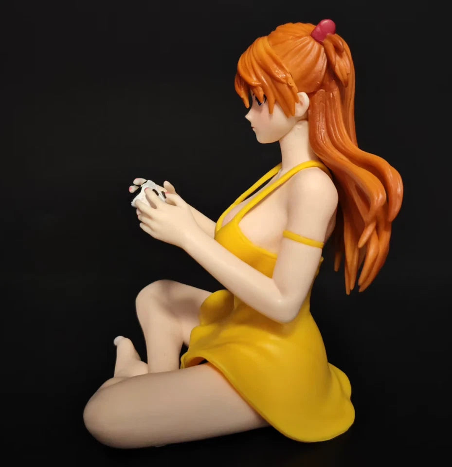 Asuka Sohryu Game Console Neon Genesis Evangelion Anime Figure PVC 4.3" [Boxed]