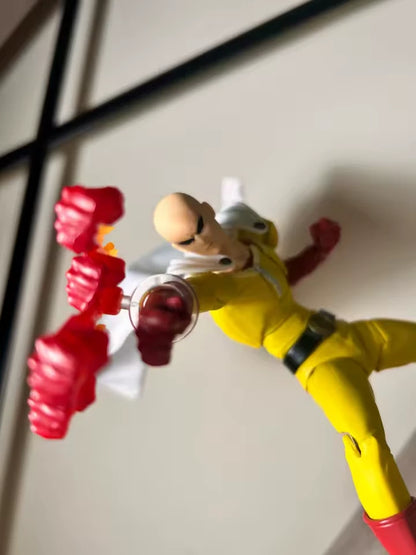 Saitama Bald Cape One Punch Man Adjustable Popular Anime Figure PVC 6" [Boxed]