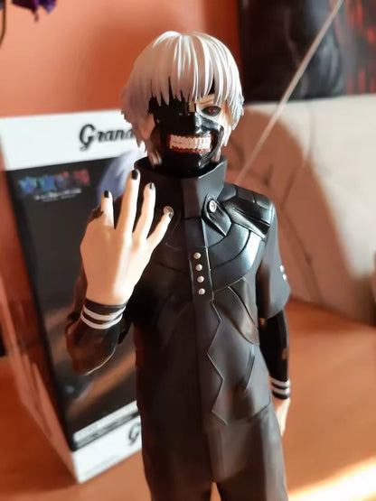 Ken Kaneki Battle Suit Tokyo Ghoul Anime Figure Model Statue PVC 10" [Original]