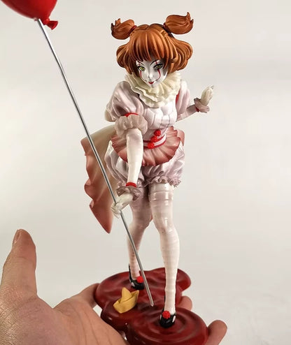 Female Pennywise The Clown Collectible Scary Parody Horror Figure PVC 7" [Boxed]