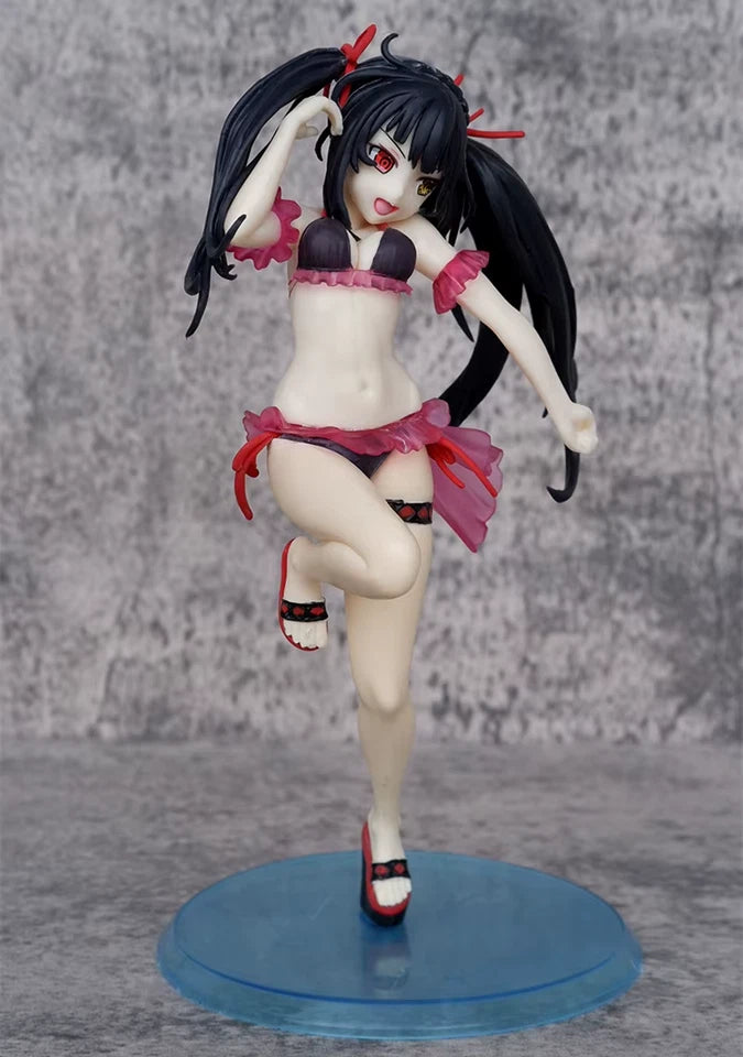 Kurumi Tokisaki Swimsuit Date A Live Anime Kawaii Waifu Figure PVC 7.8" [No Box]