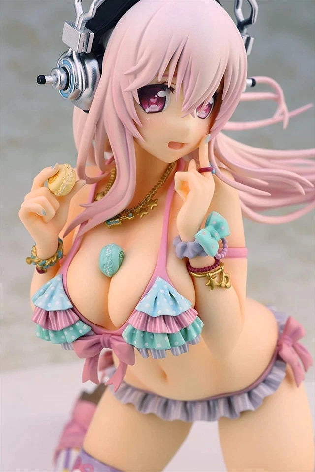 Super Sonico Macaron Tower SoniAni Anime Kawaii Figure PVC 6" [No Box] *Adult Collectible*