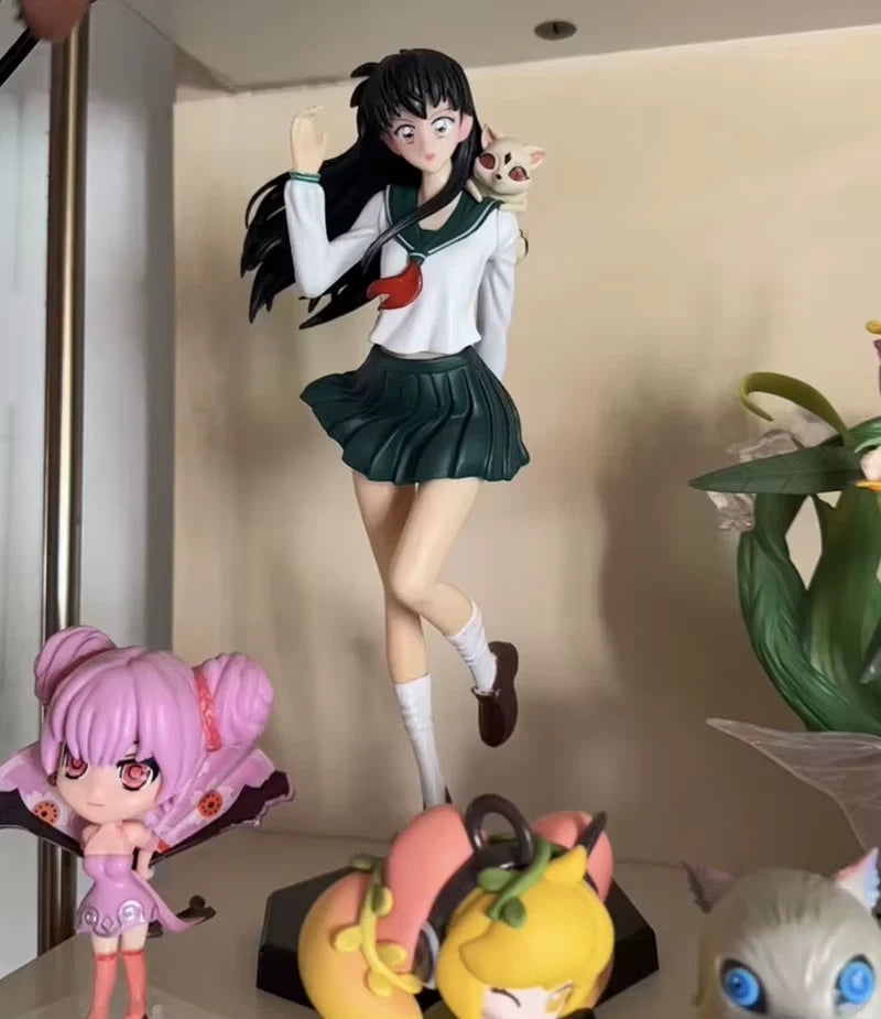 Kagome Student Uniform Inuyasha Anime Kawaii Figure PVC 9" [No Box]
