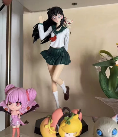 Kagome Student Uniform Inuyasha Anime Kawaii Figure PVC 9" [No Box]