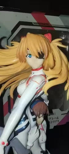 Asuka Soryu & Mari Makinami Neon Genesis Evangelion Anime Figure PVC 10.5" [Boxed]