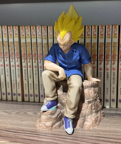 Vegeta SSJ1 Dragon Ball Z Collectible Anime Figure Model Statue PVC 8.6" [Boxed]