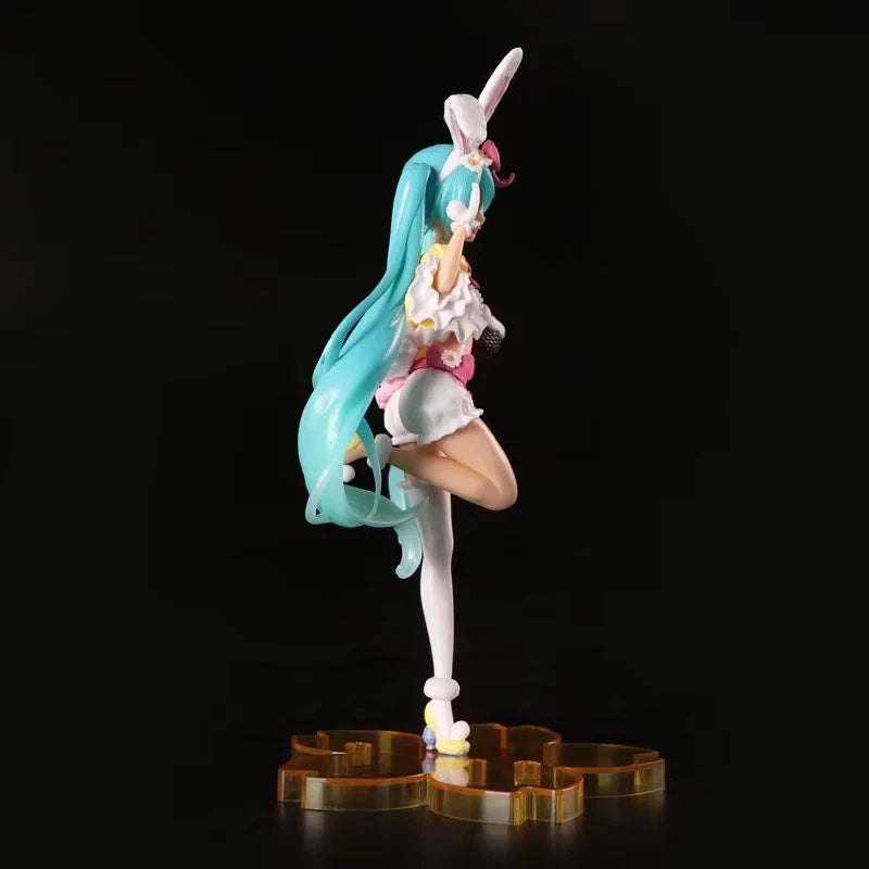 Hatsune Miku Easter Bunny Project DIVA Vocaloid Anime Figure PVC 9" [No Box]