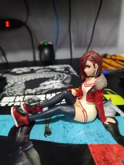 Momo Ayase Sitting Dandadan Anime Collectible Kawaii Figure PVC 3.3" [No Box]