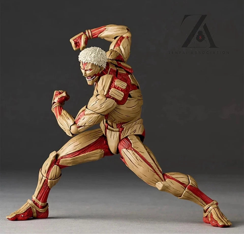 Reiner Braun Armored Titan Attack On Titan Anime Adjustable Action Figure PVC 5.2" [Boxed]