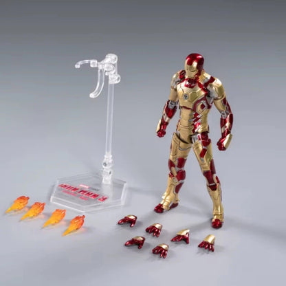 Iron Man Mark 42 Marvel Adjustable Rare Action Figure PVC 6" [Boxed]