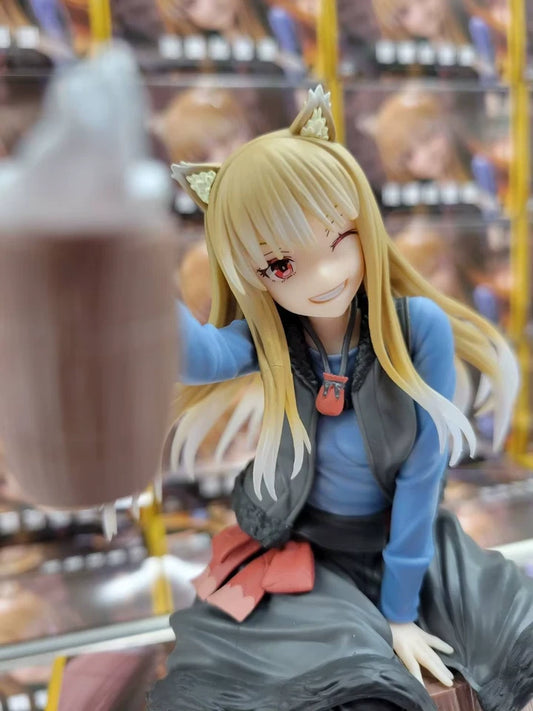 Holo The Wise Cheers Spice and Wolf Kawaii Premium Anime Figure PVC 6.7" [Boxed]