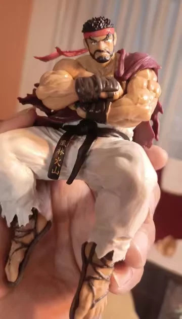 Ryu Beard Ver. Street Fighter Noodle Stopper Figure Model Statue PVC 5.5" [Boxed]