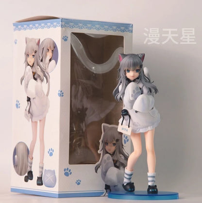 Gawr Gura Neko Hololive Vtuber Kawaii Anime Figure Model Statue PVC 8" [Boxed]