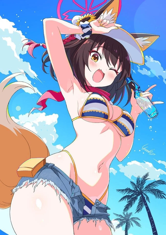Kuda Izuna Swimsuit Ver. Blue Archive Anime Figure Model Statue PVC 9" [No Box]