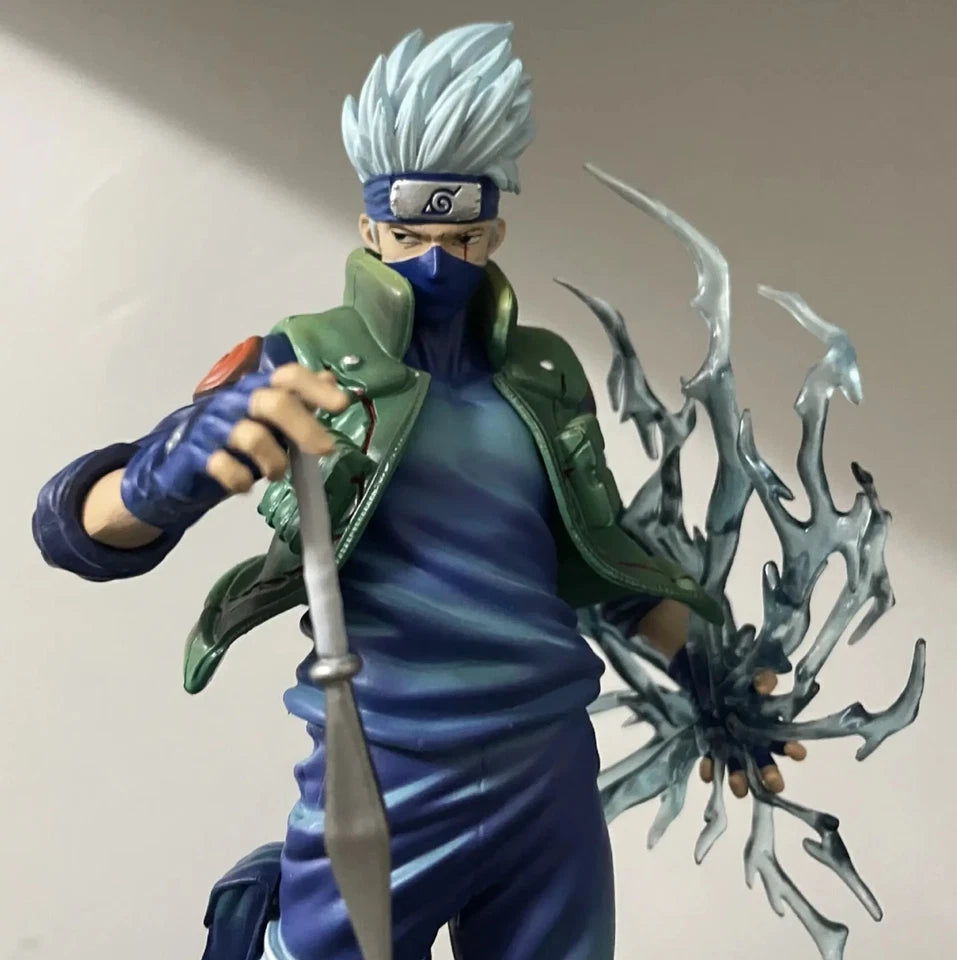 Kakashi Hatake Chidori Naruto Shippuden Anime Figure Model Statue PVC 9" [Boxed]