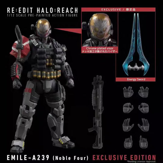 Emile - A239 Spartan Halo Reach Adjustable Rare Action Figure PVC 6.9" [Boxed]