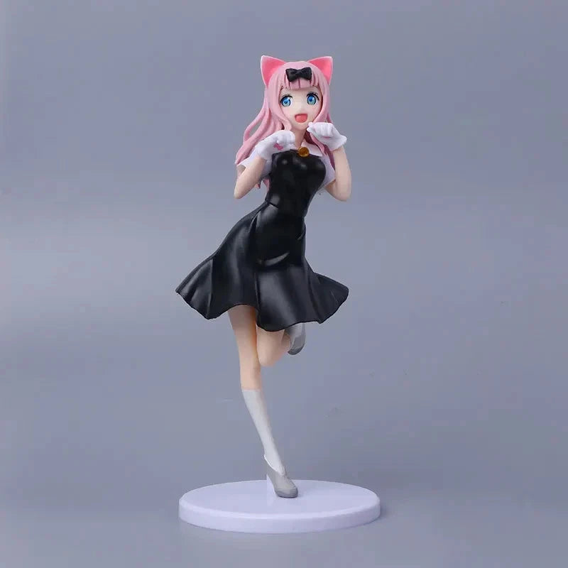 Kaguya Shinomiya & Chika Fujiwara Neko Love is War Anime Figure PVC 8.5" [No Box]