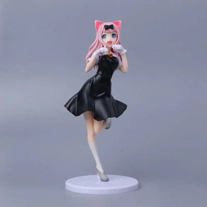 Kaguya Shinomiya & Chika Fujiwara Neko Love is War Anime Figure PVC 8.5" [No Box]