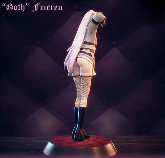 Frieren Goth Version Beyond Journey's End Anime Otaku Figure PVC 7" [Boxed] *Adult Collectible*