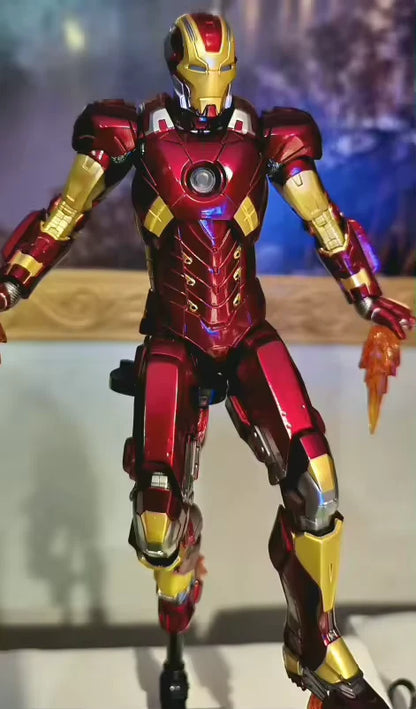 Iron Man Mark 9 Marvel Adjustable Classic Action Figure Model PVC 6.5" [Boxed]