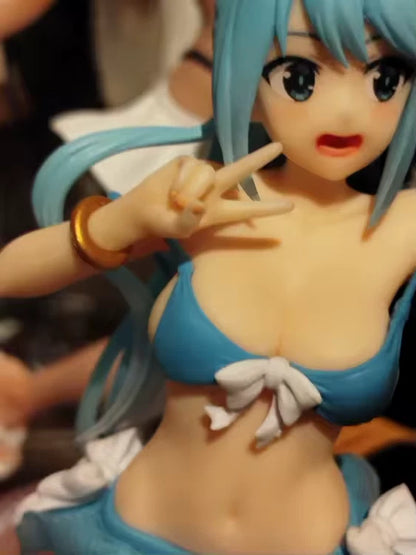 Aqua Swimsuit KonoSuba Popular Kawaii Anime Figure Model Statue PVC 7.5" [Boxed]