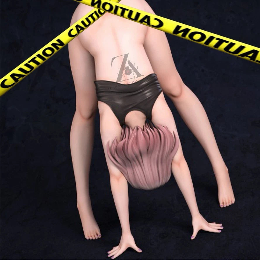 Sayaka Yoga Pose Mitasarete Mezameru Asa ni Manga Cast Off Figure PVC 5" [No Box] *Adult Collectible*