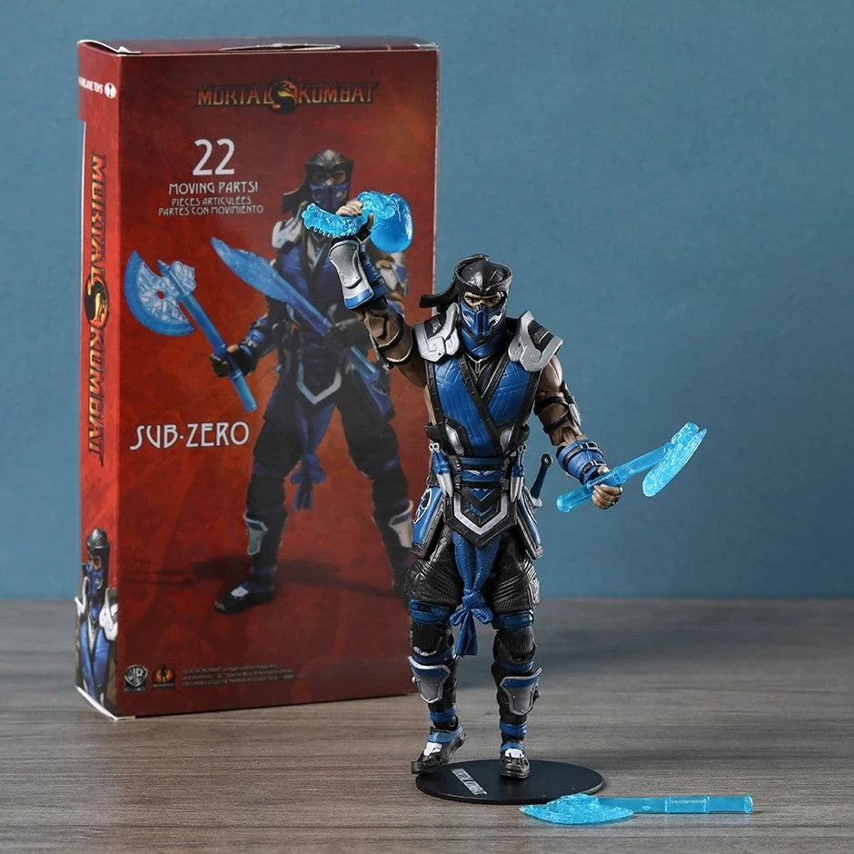 Scorpion and Sub-Zero Mortal Kombat Collectible Action Figure Models PVC 7" [Boxed]