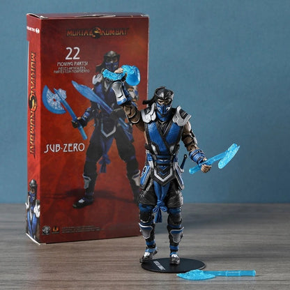 Scorpion and Sub-Zero Mortal Kombat Collectible Action Figure Models PVC 7" [Boxed]